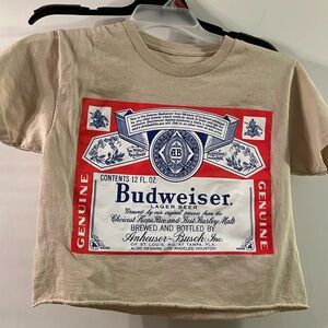 Budweiser logo crop tee